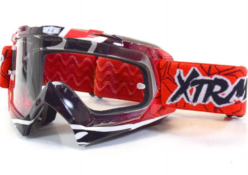 Lunette Moto cross Racing Rouge - Photo n°1