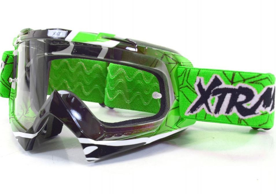 Lunette Moto cross Racing Vert - Photo n°1