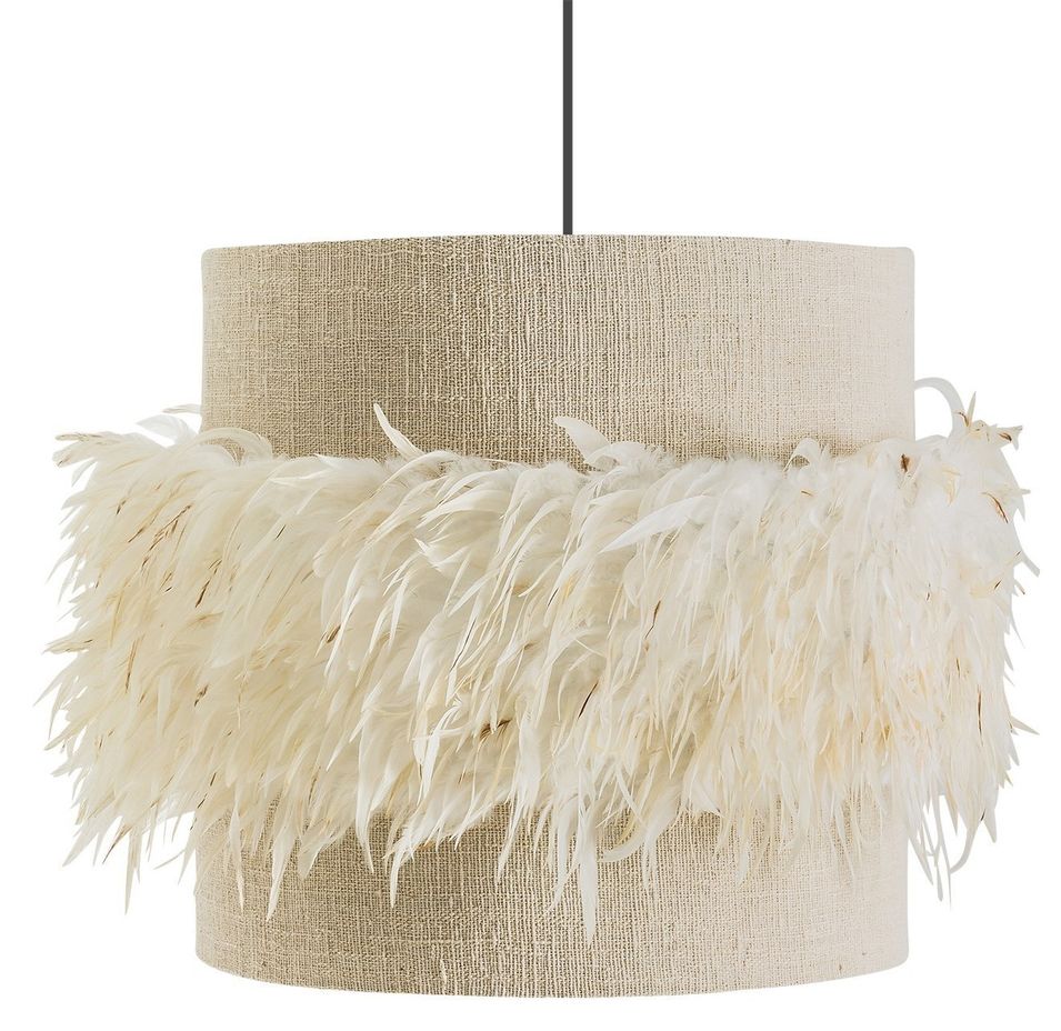 Lustre provençal en polyester crème Ezra - Photo n°1