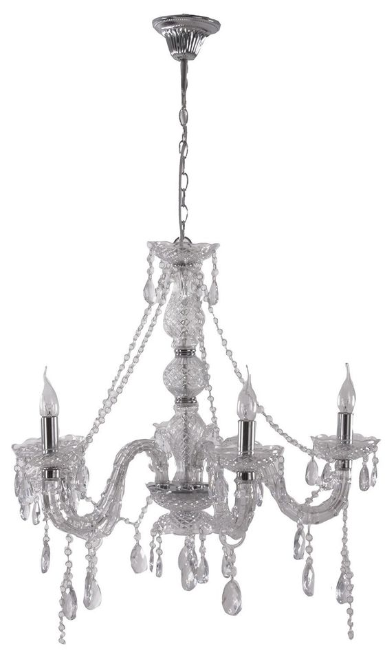 Lustre provençal métal argenté et PVC Petz 64 - Photo n°1