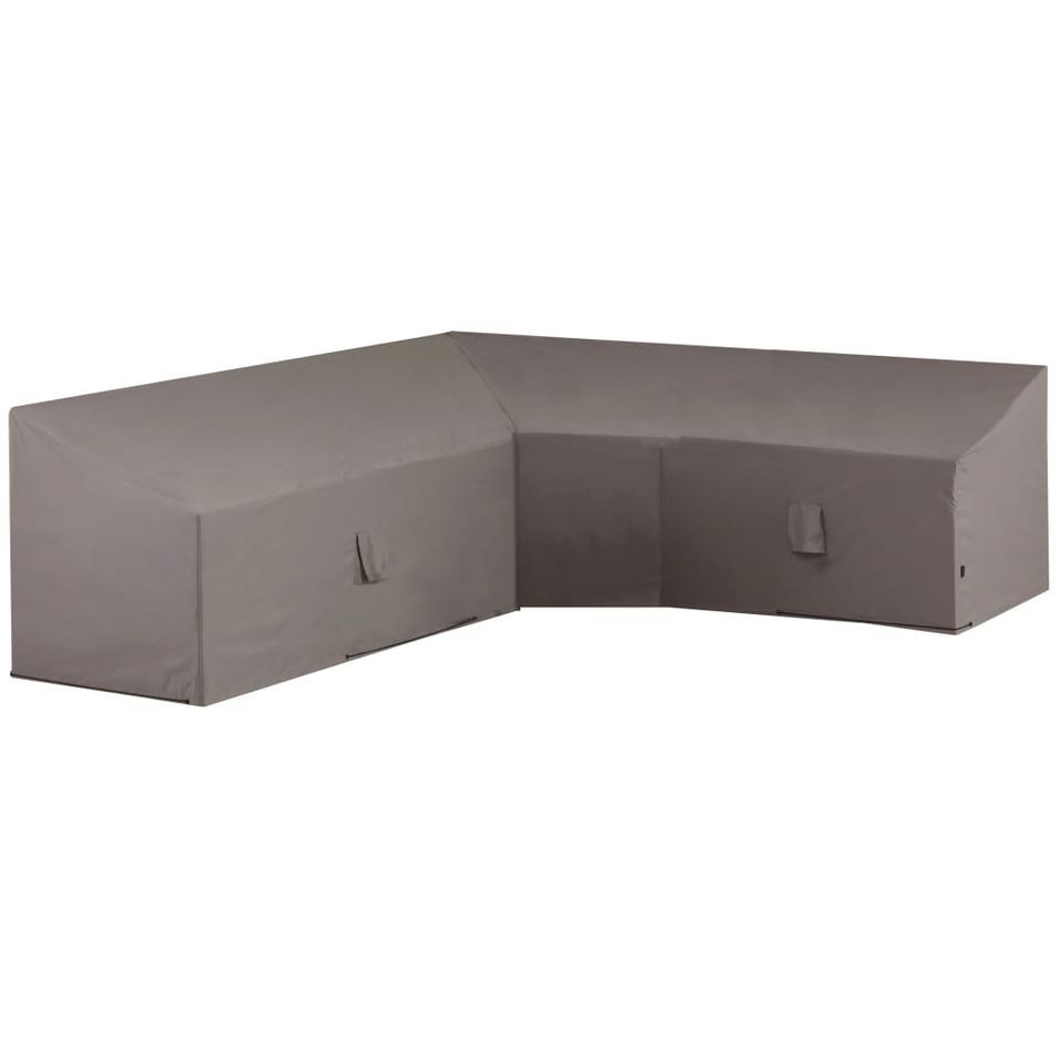 Madison Housse de salon de jardin en forme de L 270x270x65/90 cm Gris - Photo n°1