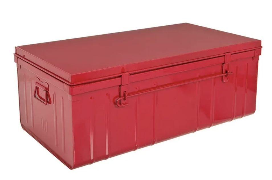 Malle de rangement en métal Habitat L 100 x H 39 x P 55 cm - Capacité 175 litres - Photo n°1
