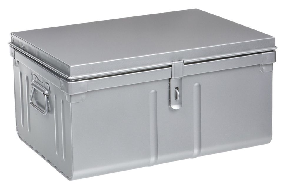 Malle de rangement en métal Habitat L 57 x H 29 x P 42 cm - Capacité 60 litres - Photo n°1