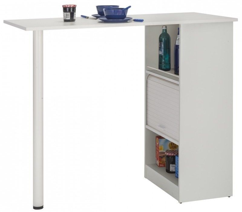 Mange debout blanc avec rangement Lohan - Photo n°1