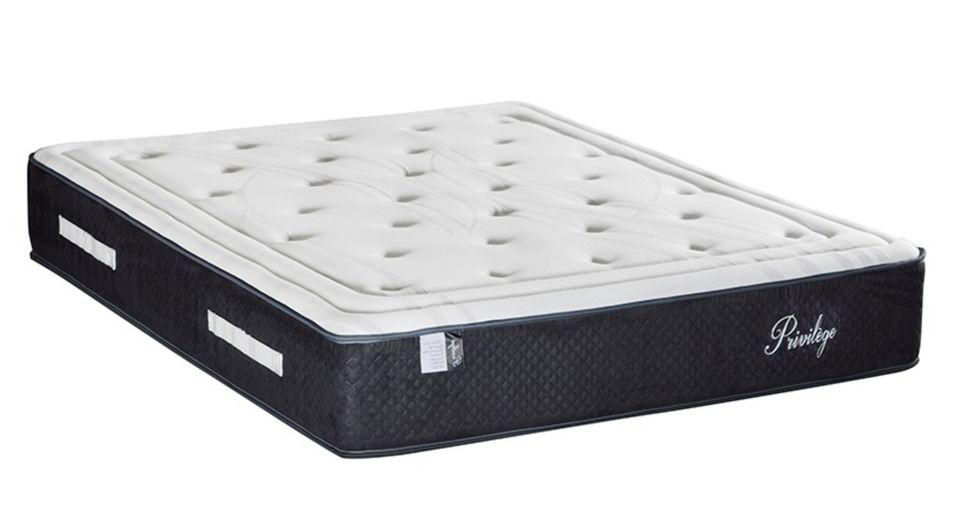 Matelas ferme 30 cm Privilège - A ressorts ensachés et mémoire de forme pour un confort inégalé - Photo n°1
