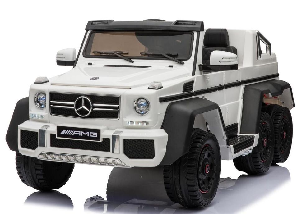 Mercedes G63 AMG blanche Voiture enfant électrique Mercedes - Photo n°1