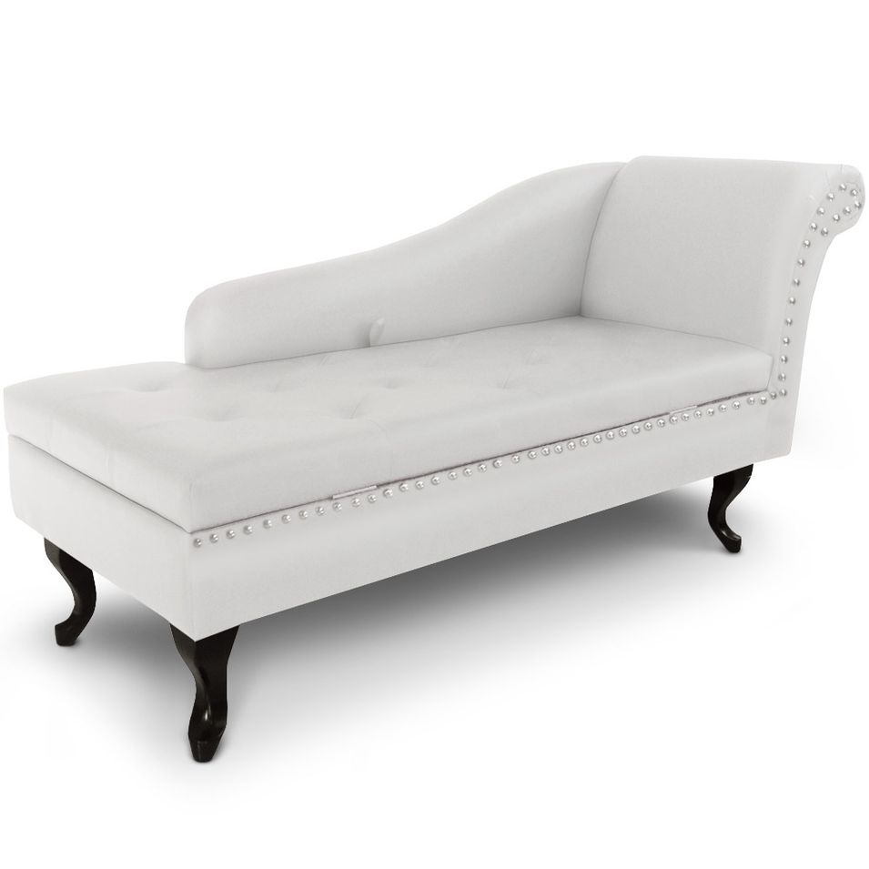 Méridienne Chesterfield avec rangement - Photo n°1