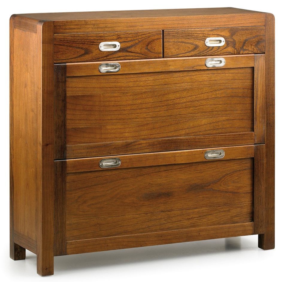 Meuble à chaussures en bois massif de Mindy marron SOKY - Photo n°1