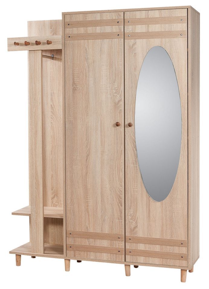 Meuble d’entrée avec armoire et porte manteaux Kiza 200 - Photo n°1