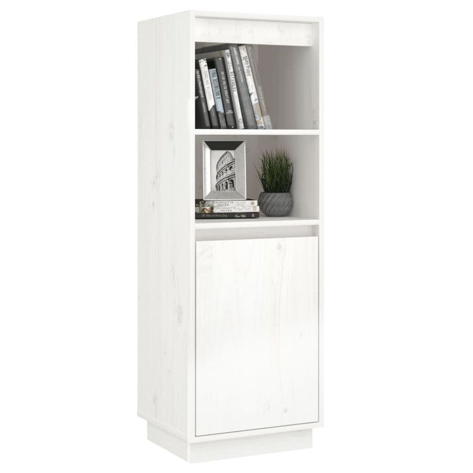 Meuble de rangement 1 porte 1 étagère Loupia 37 cm - Bois pin massif - Photo n°1