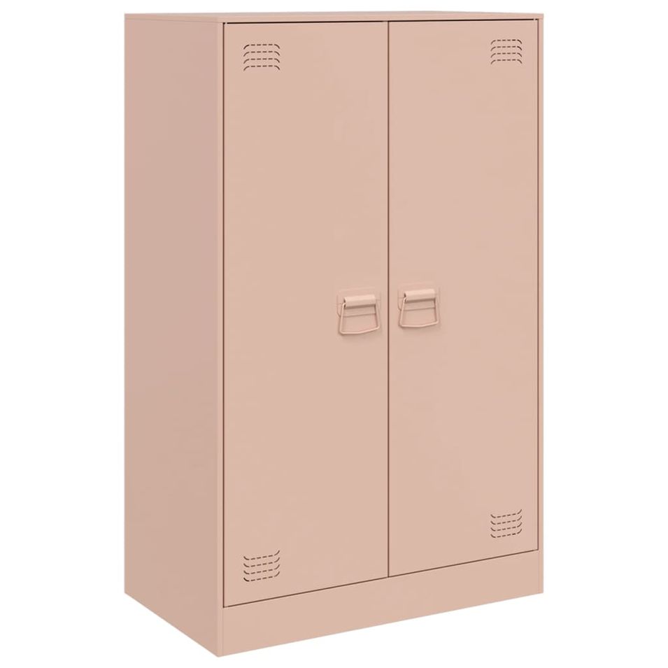 Meuble de rangement 2 portes en acier Lazard 67 cm - Style Industriel - Photo n°1