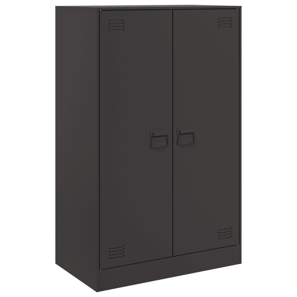 Meuble de rangement 2 portes en acier Lazard 67 cm - Style Industriel - Photo n°1