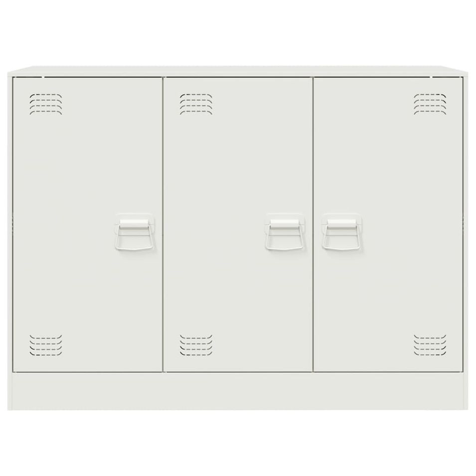 Meuble de rangement 3 portes en acier Lazard 99 cm - Style Industriel - Photo n°1