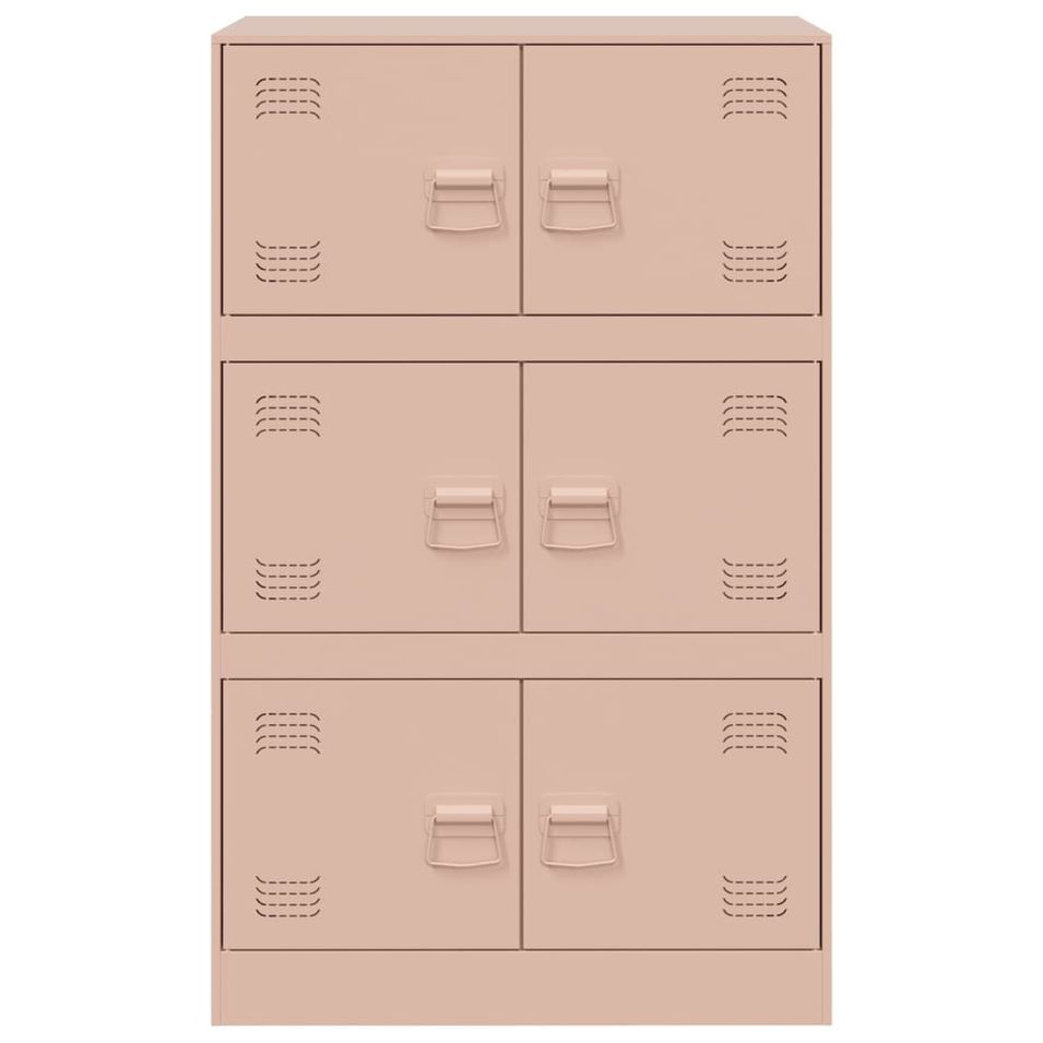 Meuble de rangement 6 portes en acier Lazard 67 cm - Style Industriel - Photo n°1