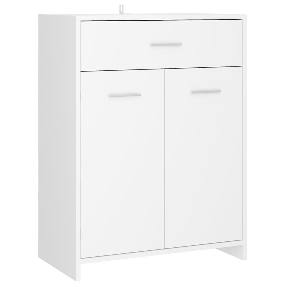 Meuble de rangement Blanc 60x33x80 cm - Photo n°1