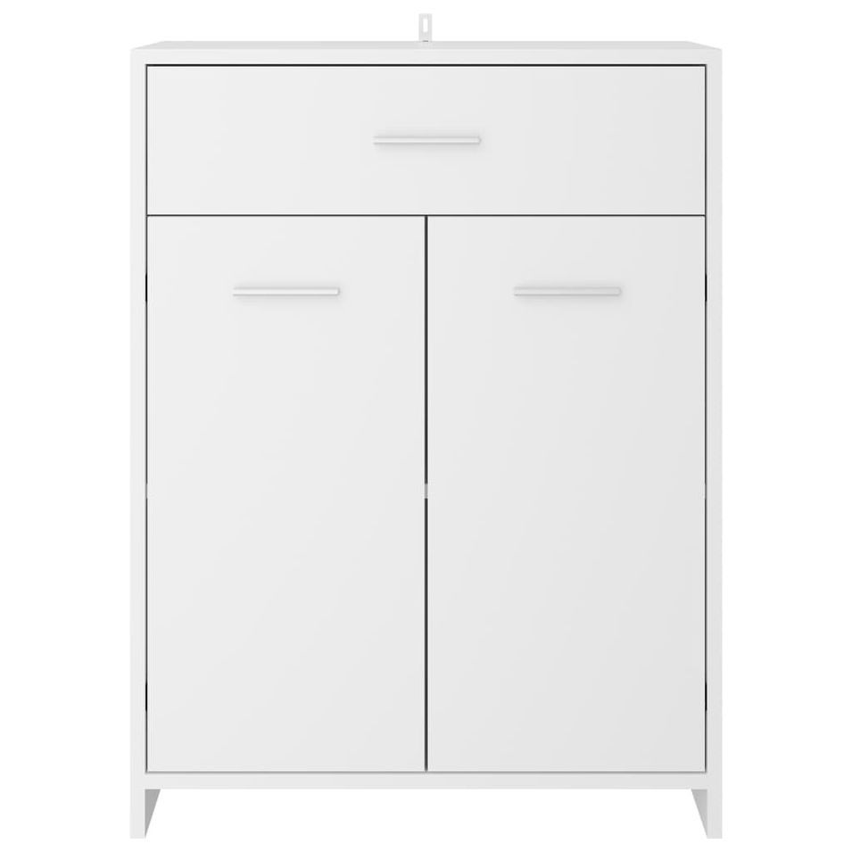 Meuble de rangement Blanc 60x33x80 cm - Photo n°6