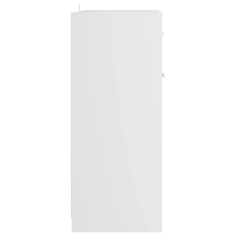 Meuble de rangement Blanc 60x33x80 cm - Photo n°7