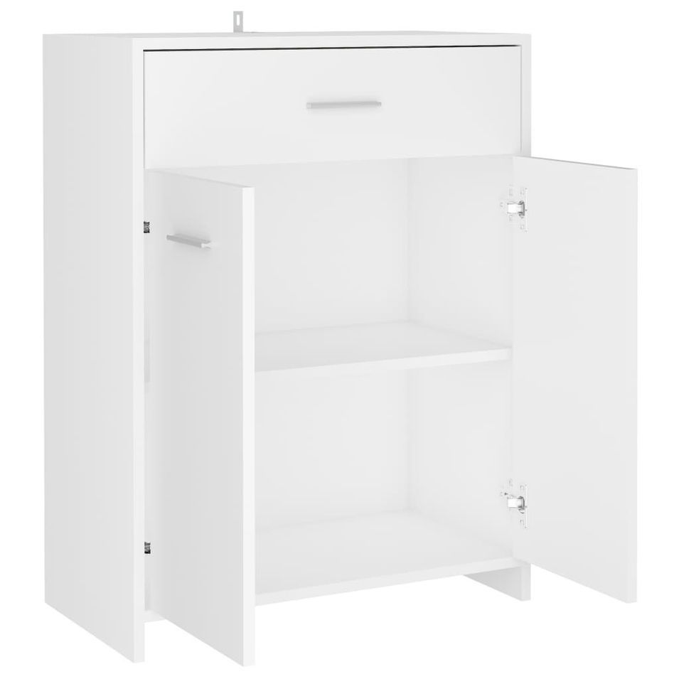 Meuble de rangement Blanc 60x33x80 cm - Photo n°8