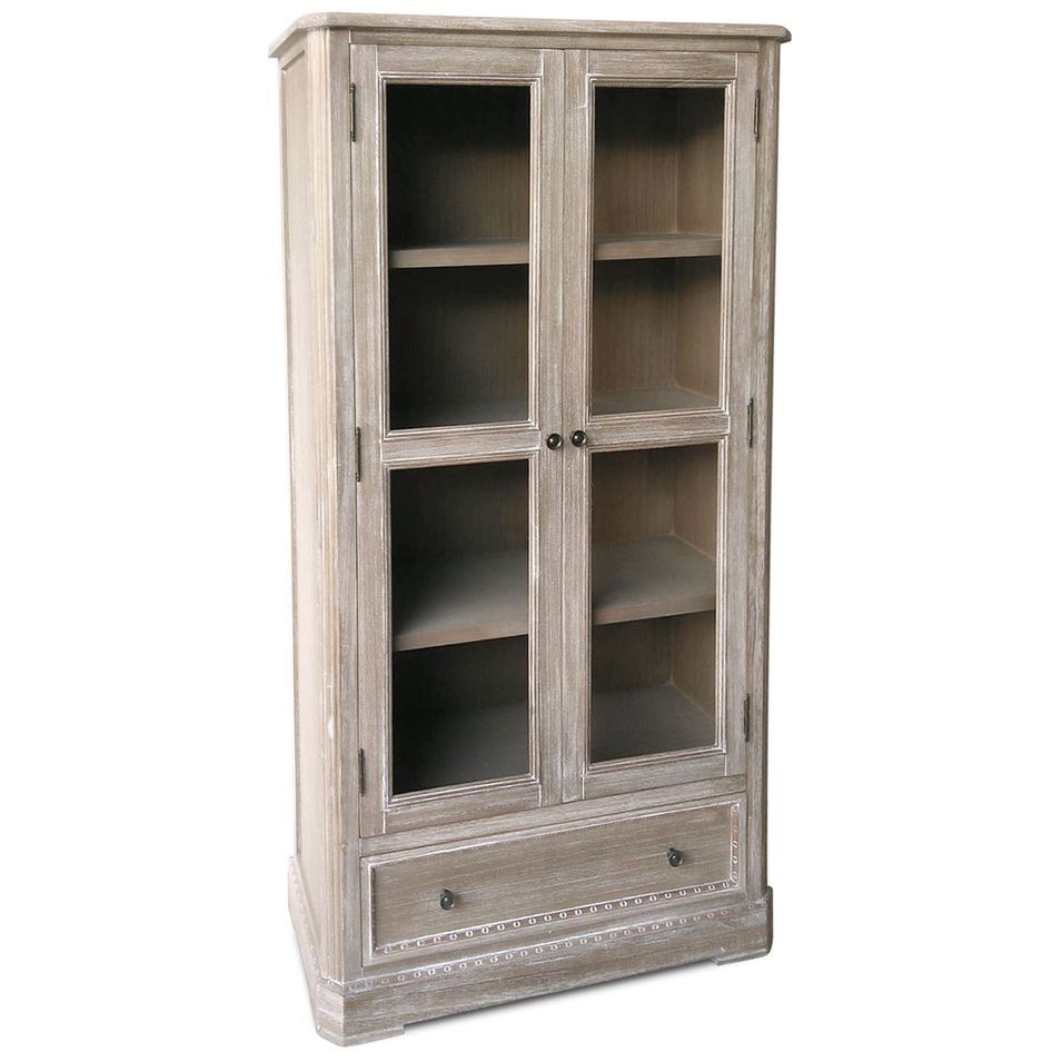 Meuble de rangement chêne clair patiné Tuoka - Photo n°1