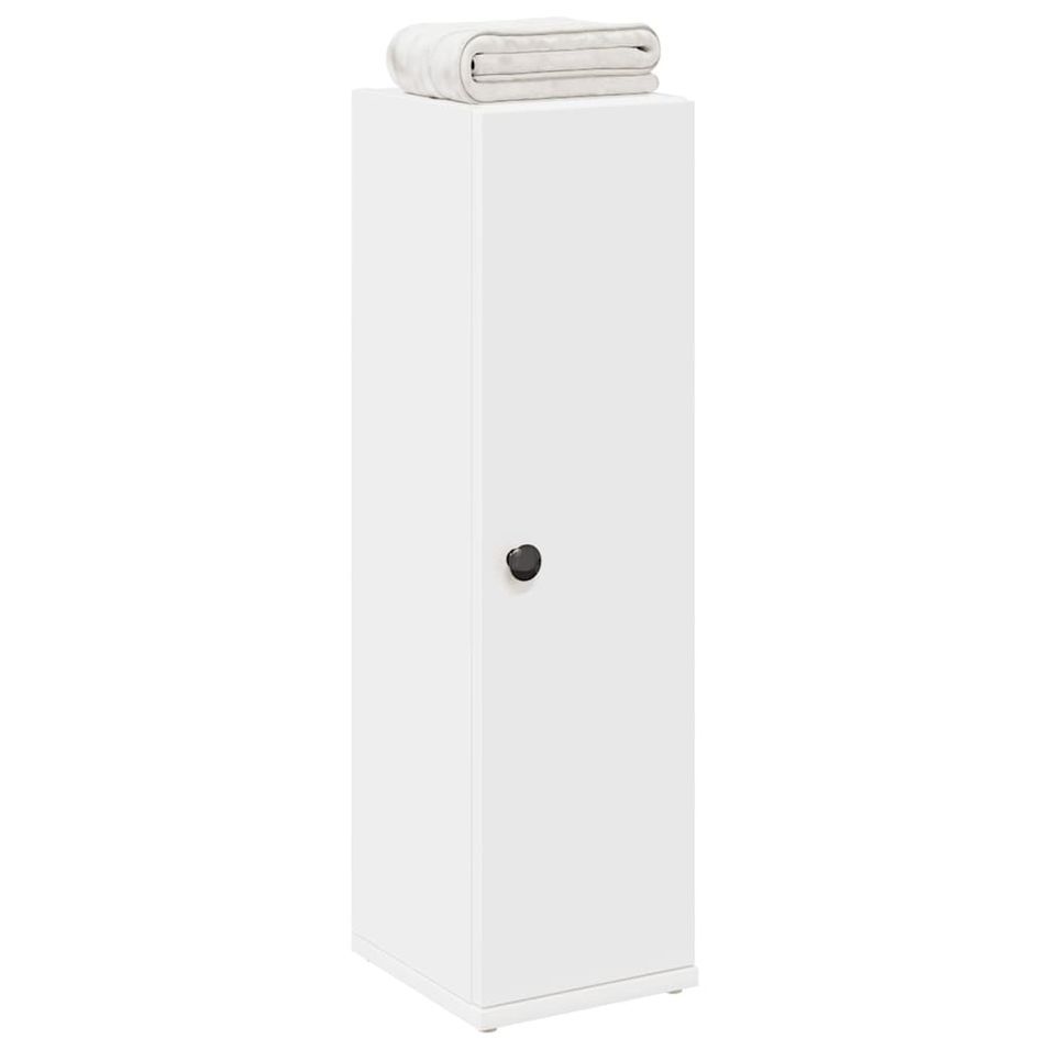 Meuble de salle de bain avec porte-rouleau blanc 20,5x22x72 cm - Photo n°1