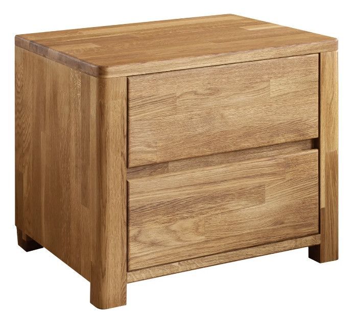 Meuble en bois de chêne massif 2 tiroirs Eliza - Photo n°1