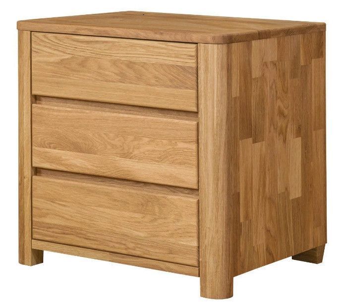 Meuble en bois de chêne massif 3 tiroirs Eliza - Photo n°1