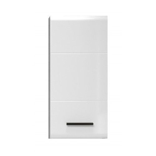 Meuble haut 1 porte blanc Randy L 35 cm - Photo n°1