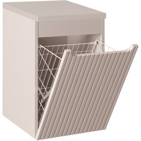 Meuble panier à linge suspendu NOVA – Meuble salle de bain moderne avec bac intégré - Photo n°1