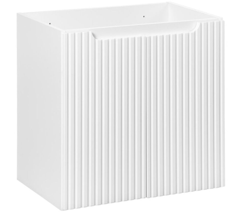 Meuble sous vasque suspendu 2 portes NOVA BLANC - Photo n°1