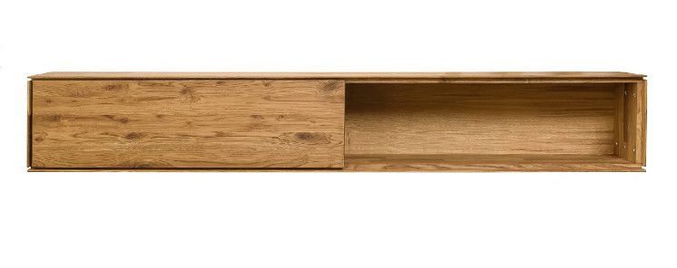 Meuble suspendue en bois de chêne massif Inka 150 cm - Photo n°1