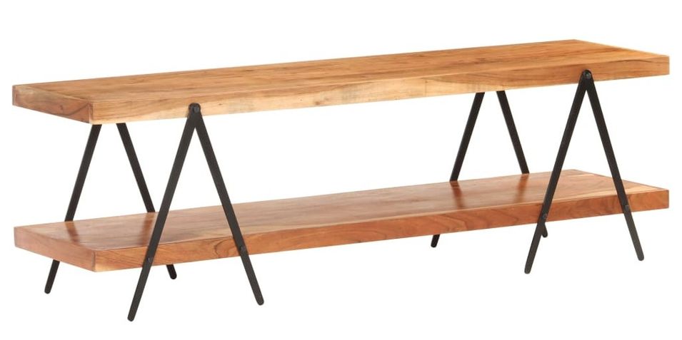 Meuble TV 160x40x50 cm Bois d'acacia solide - Photo n°1