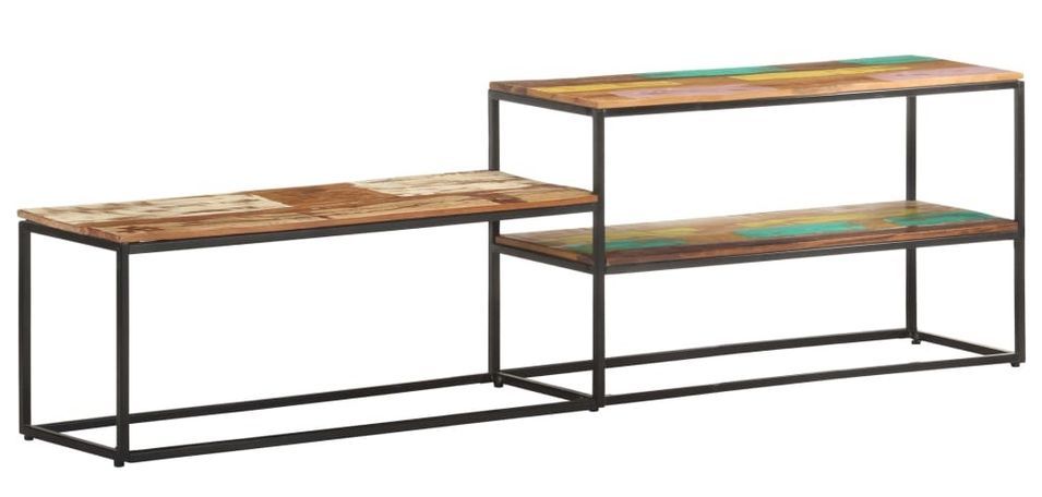 Meuble TV 180x30x50 cm Bois de récupération massif - Photo n°1