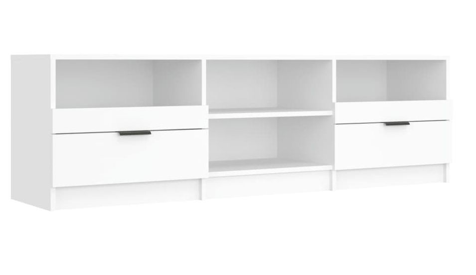 Meuble TV Blanc 150x33,5x45 cm Bois d'ingénierie - Photo n°1
