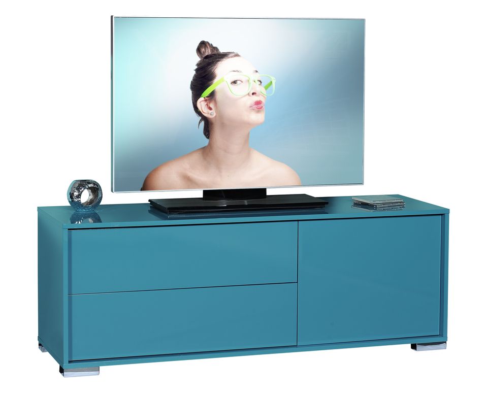 Meuble TV Bleu brillant Like - Photo n°1