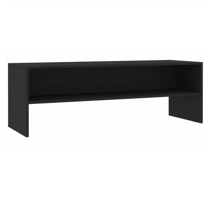 Meuble TV bois noir Thela 120 cm - Photo n°1