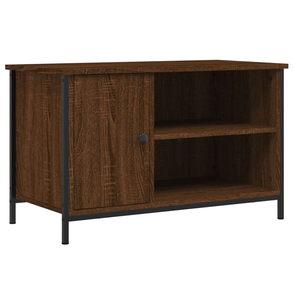 Meuble TV Chêne marron 80x40x50 cm Bois d'ingénierie - Photo n°1