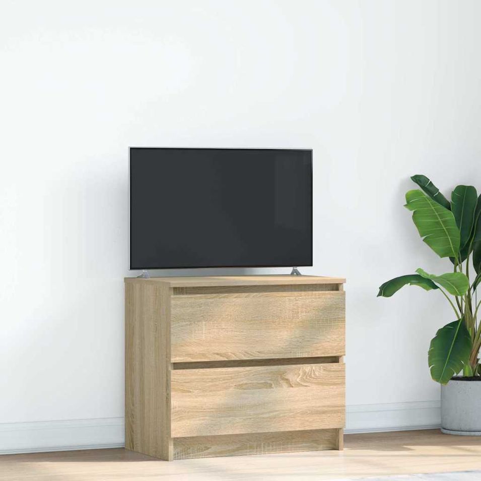 Meuble TV chêne sonoma 60x35x54 cm bois d'ingénierie - Photo n°1