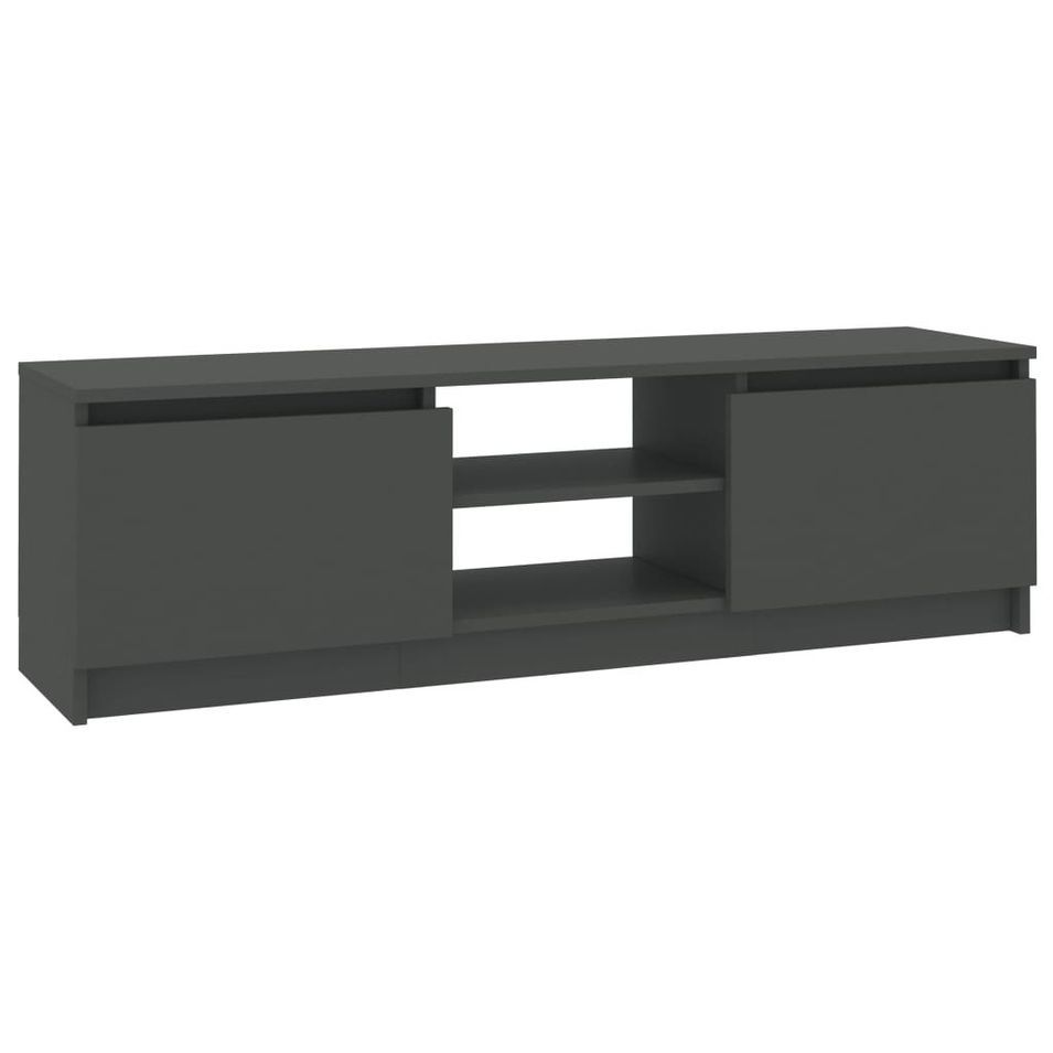 Meuble TV Gris 120x30x35,5 cm - Photo n°1