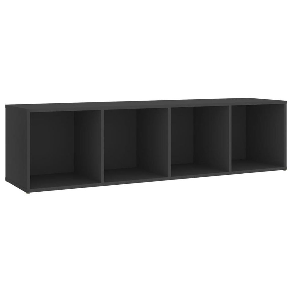Meuble TV Gris 142,5x35x36,5 cm - Photo n°1