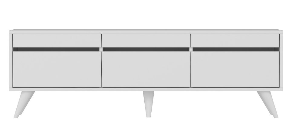 Meuble TV moderne 3 portes battantes Aurema 150 cm - Photo n°1