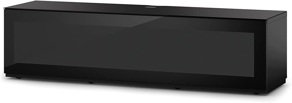 Meuble TV Studio 260 noir verre infrarouge - Photo n°1