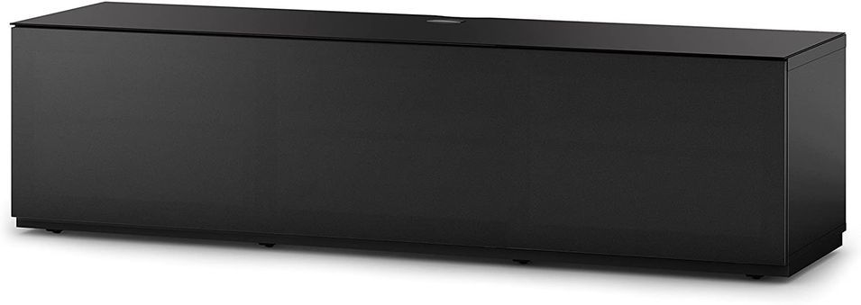 Meuble TV Studio 260 noir tissu acoustique - Photo n°1