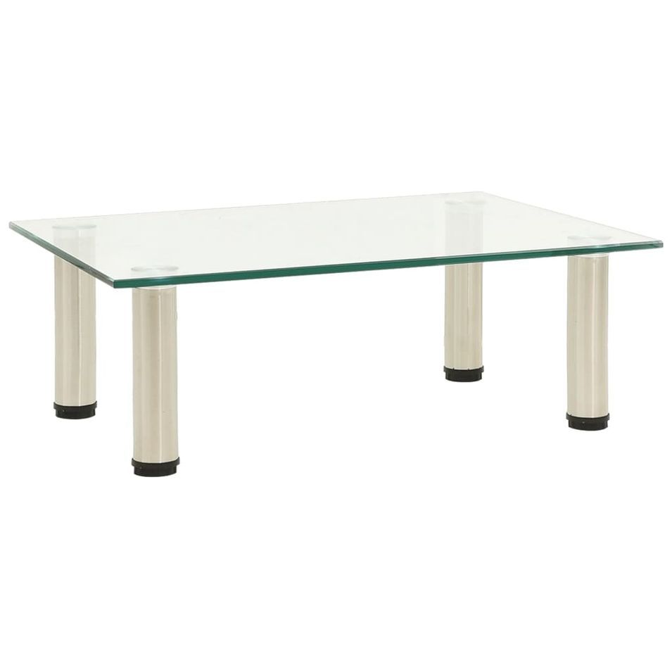 Meuble TV Transparent 40x35x17 cm Verre trempé - Photo n°1