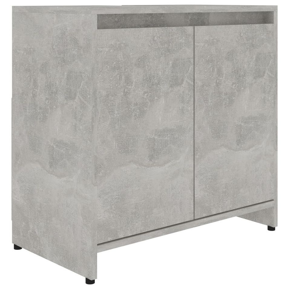 Meuble vasque Gris béton 60x33x58 cm - Photo n°1
