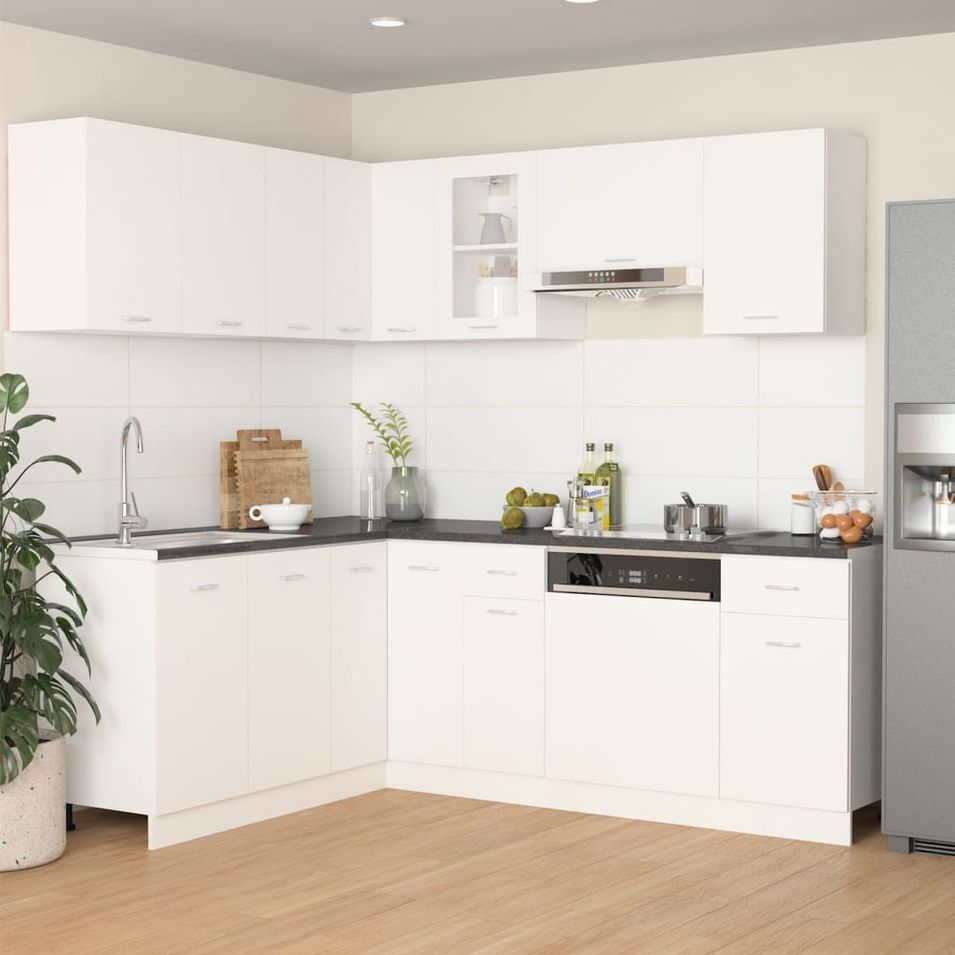 Meubles de cuisine 11 pcs avec plan de travail Blanc 2 - Photo n°1