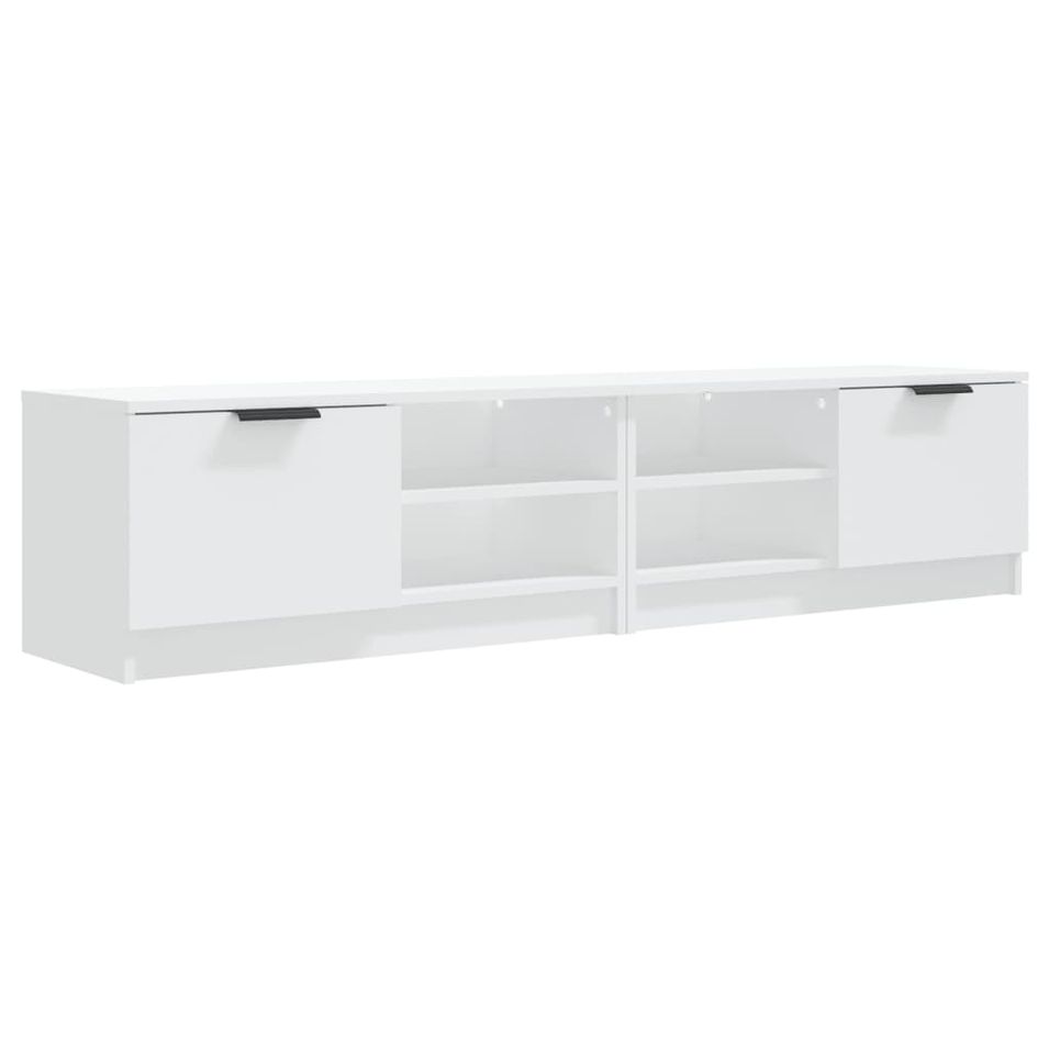 Meubles TV 2 pcs Blanc 80x35x36,5 cm Bois d'ingénierie - Photo n°1