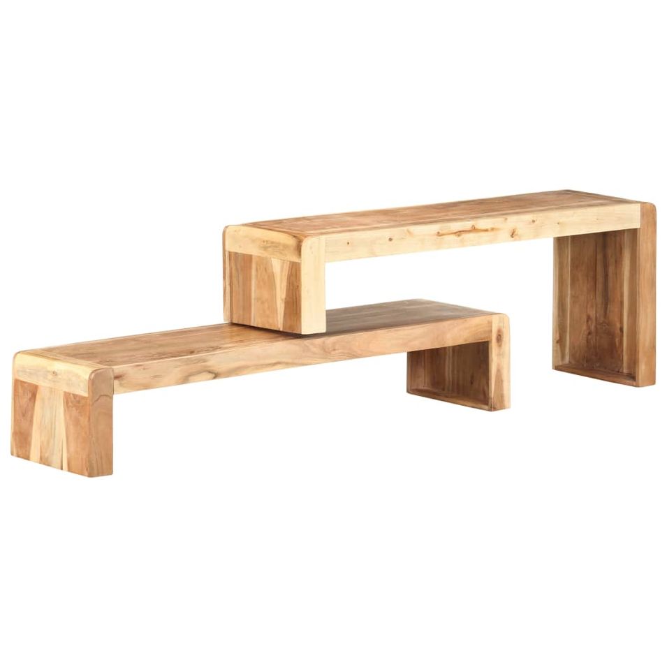 Meubles TV 2 pcs Bois d'acacia massif - Photo n°1