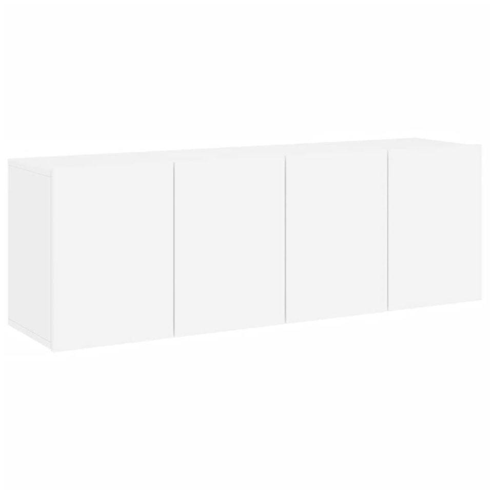 Meubles TV muraux 2 pcs blanc 60x30x41 cm - Photo n°1