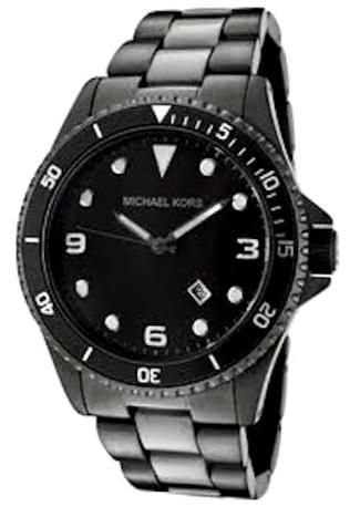 Michael Kors Mk7057 Black Ion Plated S/s Diver - Photo n°1