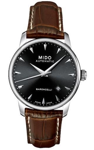 Mido Baroncelli Ii Gent Automatic Data 38mm Swiss Made M8600.4.18.8 - Photo n°1